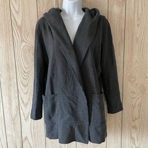 Loft Women’s Gray Open Cardigan, Women’s MP, w Pockets